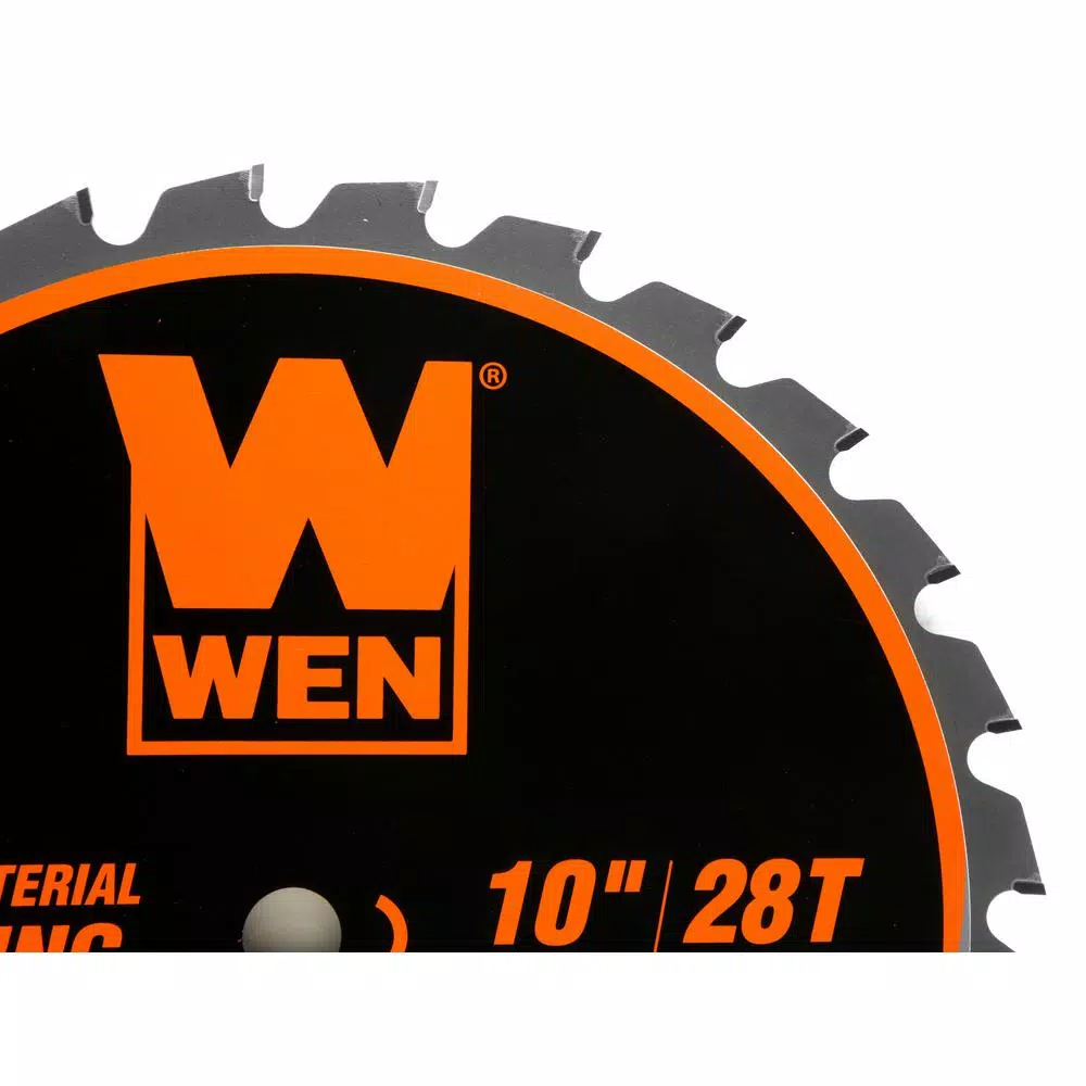 Saw Blades WEN 10 In. 28-Tooth Carbide-Tipped Professional Multi-Material Framing Saw Blade - Image 2